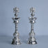 Pure Silver Shanku Chakra Lamp Stand Pair 403.2g